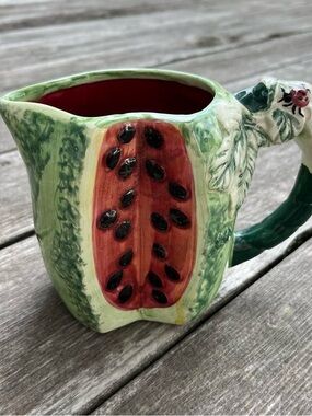 ceramic watermelon pitcher